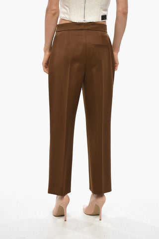 Chinohose aus Woll-Twill