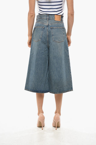 Cropped-Jeans BELLE mit Logo-Knopf 33cm