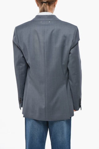 Virgin Wool Double-Breasted Blazer DIVA
