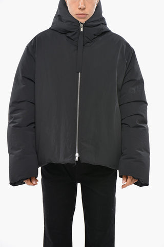 Recycled Nylon Padded Jacket with Hood