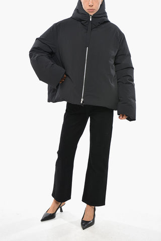 Recycled Nylon Padded Jacket with Hood