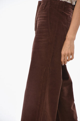 코듀로이 팬츠 히든 버튼 여밈