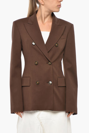 Wool-Blend Double-Breasted Blazer SHANNON
