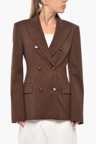 Wool-Blend Double-Breasted Blazer SHANNON
