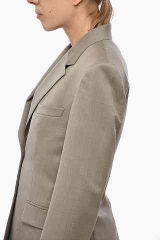 Blazer in Lana Vergine GINGER con Tasche ad Aletta