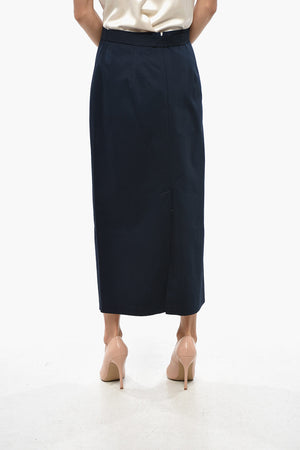 Longuette in Cotone con Cintura