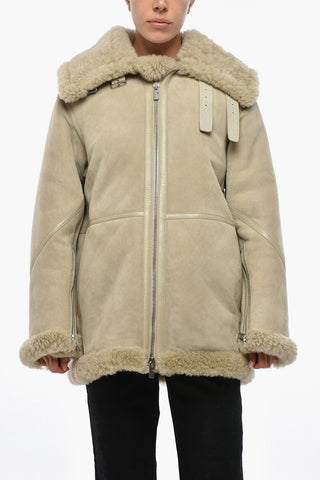 Front Zipped Shearling Jacket