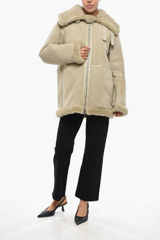 Front Zipped Shearling Jacket