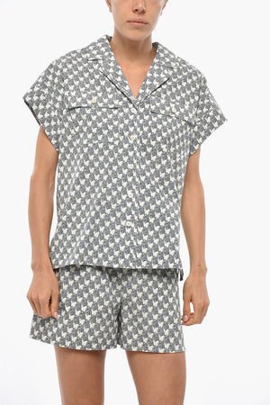 Kurzarm-Bluse ZEBRA Aus Baumwolle