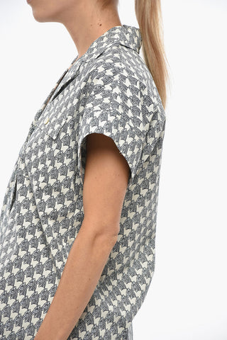 Kurzarm-Bluse ZEBRA Aus Baumwolle