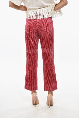 Pantaloni 5 Tasche DOLANN in Velour a Coste