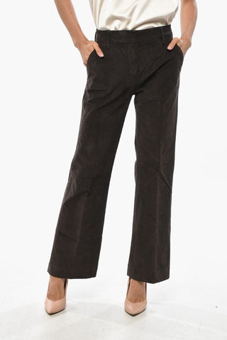 Pantaloni SANDY In Velour a Tinta Unita