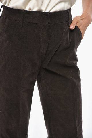 Pantaloni SANDY In Velour a Tinta Unita