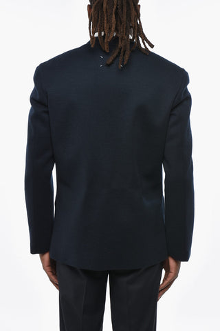 MM1 MM10 Wool-Blend 3-Button Blazer with Patch Pockets