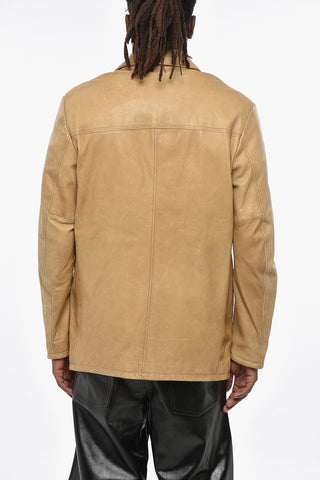 RED TAG Leather Jacket NICO with Concealed Buttoning