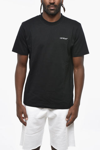 Crew Neck WINDY ARROW T-Shirt with Back Print