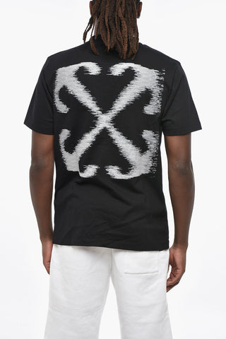 Crew Neck WINDY ARROW T-Shirt with Back Print