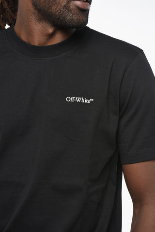 Crew Neck WINDY ARROW T-Shirt with Back Print