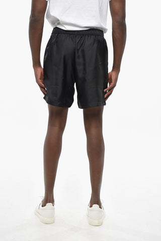 Silk DIAMOND Shorts with Elastic Waistband