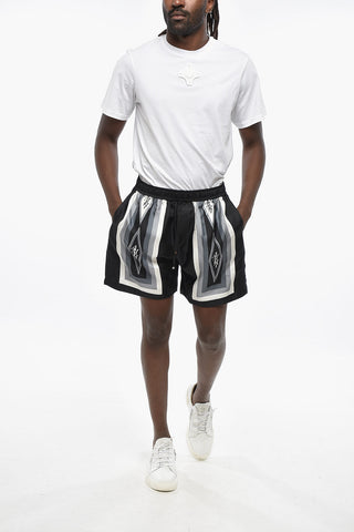 Silk DIAMOND Shorts with Elastic Waistband