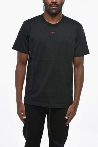 Cotton Crewneck T-Shirt OFF STAMP