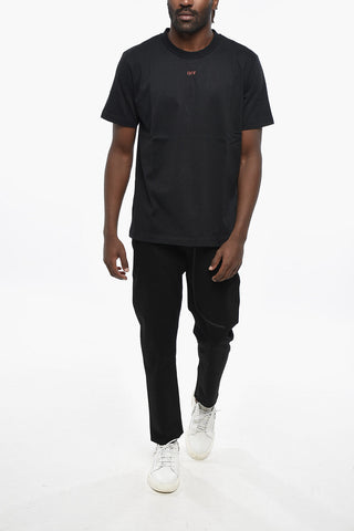 Cotton Crewneck T-Shirt OFF STAMP