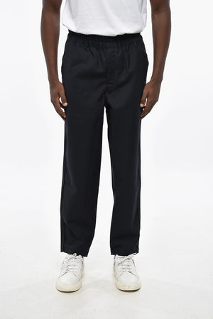 SHIRT Pantaloni in Lana a Tinta Unita con Elastico in Vita