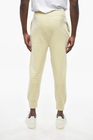 Cashmere-Blend Trousers with Elastic Waist