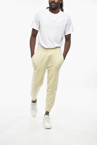 Cashmere-Blend Trousers with Elastic Waist