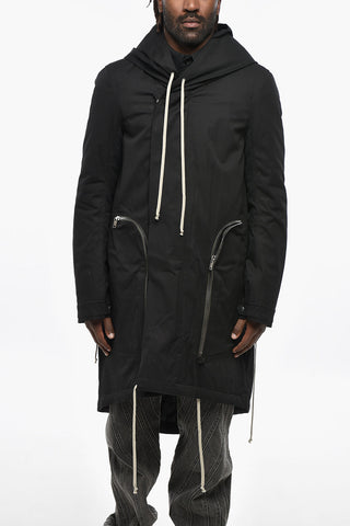 Padded BAUHAUS FISHTAIL Parka with Asymmetric Hem