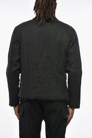 Leinenjacke In Uni Mit Klassischem Revers