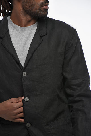 Leinenjacke In Uni Mit Klassischem Revers