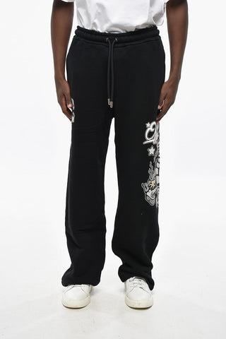 Brushed Cotton Joggers DRAGON with Print