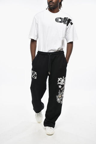 Brushed Cotton Joggers DRAGON with Print