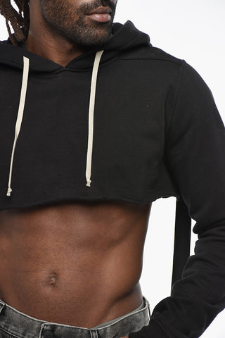 Brushed Cotton Cropped Fit Hoodie
