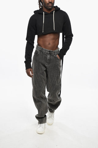 Brushed Cotton Cropped Fit Hoodie