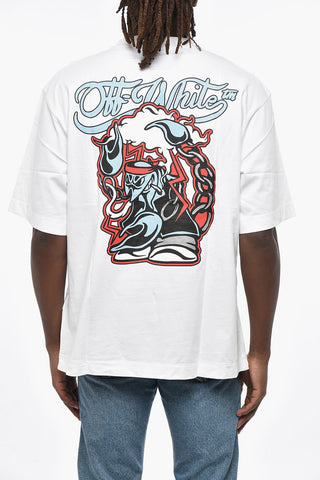 Crew Neck SCORPIO SKATE T-Shirt with Back Print