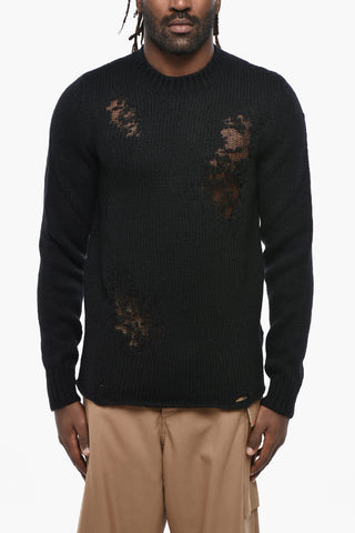 Pullover NORMAN in Misto Lana Effetto Distressed