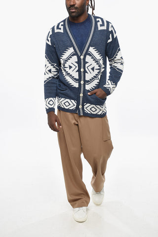 Cardigan ETNICO aus Leinen und Baumwolle