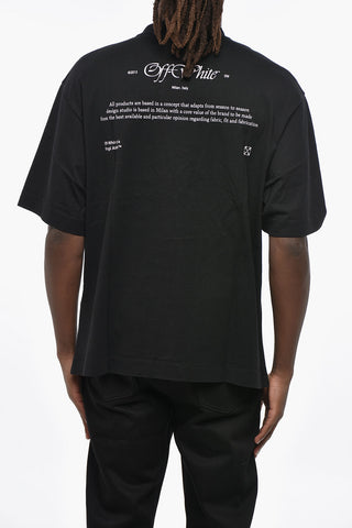 Crew Neck MARY SKATE T-Shirt with Print and Embroidery