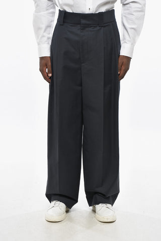 LA CASA Double-Pleated Stretch Cotton MARZIA Pants
