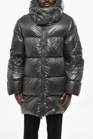 Oversized STORM Down Jacket with Collar-Shaped Hood