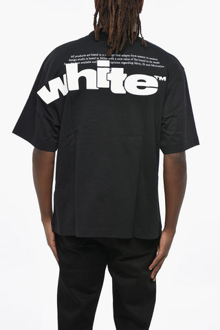 Crew Neck SHARED LOGO Cotton T-Shirt with Print