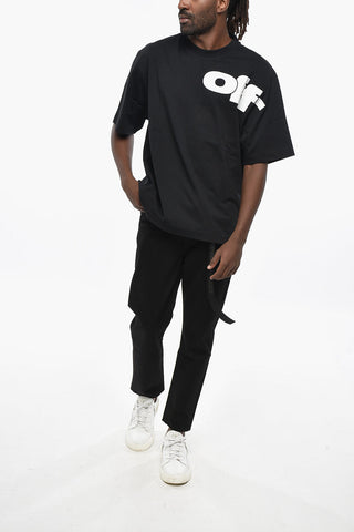 Crew Neck SHARED LOGO Cotton T-Shirt with Print