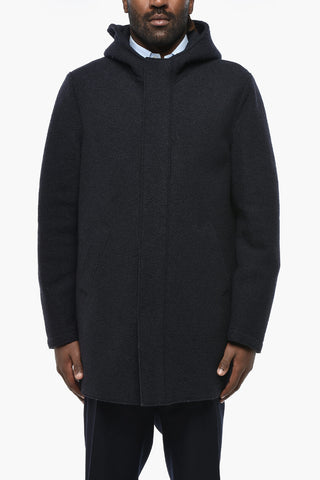 Cappotto in Lana Vergine con Cappuccio
