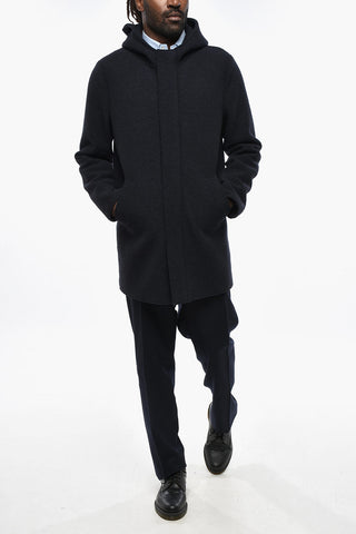 Cappotto in Lana Vergine con Cappuccio