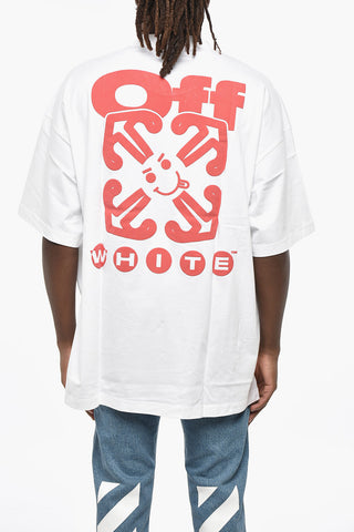 Crew Neck SMILE ARROW Cotton T-Shirt