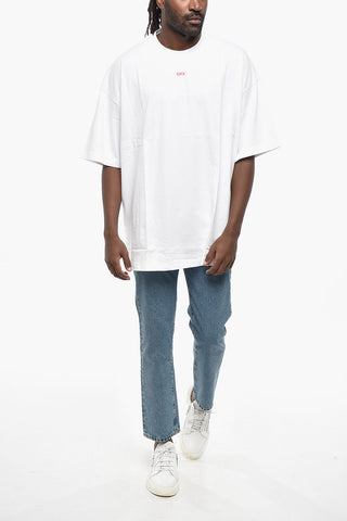 Crew Neck SMILE ARROW Cotton T-Shirt