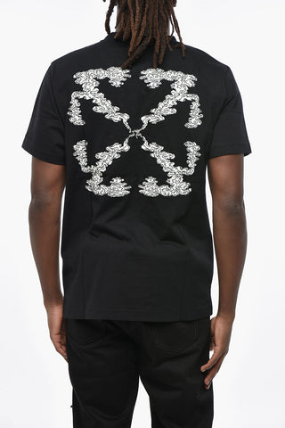 Cotton T-Shirt CLOUD ARROW with Print and Embroidery