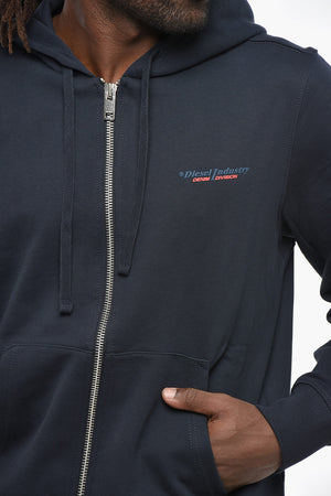 Felpa Hoodie GINN-HOOD con Zip Frontale